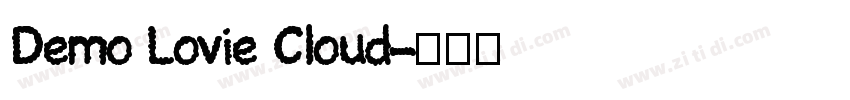 Demo Lovie Cloud字体转换